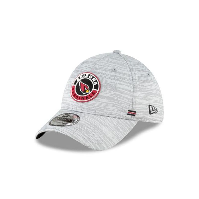 NFL Arizona Cardinals Official Fall Sideline 39Thirty Stretch Fit (IBW9819) - Grey New Era Caps